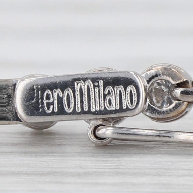 Piero Milano 1.50ctw Diamond Tennis Bracelet 18k White Gold 7.25" For Sale - Image 4 of 6