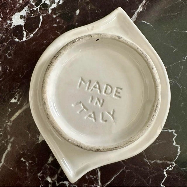 Cipriani Rare Vintage Harry's Bar Venezia Venice Italy Pink Ceramic Ashtray Trinket Dish Catch All For Sale - Image 4 of 8