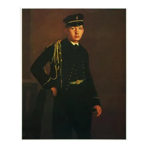 1977 After Edgar Degas "Achille De Gas in the Uniform of a Cadet", Large Full-Color Print