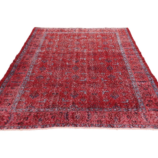English Vintage Turkish Sivas Rug - 04'00 x 06'10 For Sale - Image 3 of 9