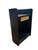 Zanotta Leather Side/End/Nightstand Table, Italy 1980’s. Original leather. Measures 25.5” tall 16” wide 12” deep