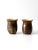 Brown Vintage Studio Pottery Cups Pair For Sale - Image 8 of 10