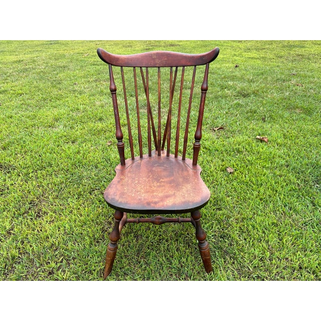 Antique Nichols & Stone Windsor Spindle Chair for your consideration. The chair measures approx. 35 1/4 inches tall, 20...