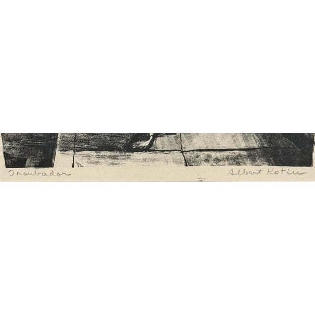 Mid-Century Modern New York School Abstractionist Original Lithograph Signed Albert Kotin For Sale - Image 3 of 4
