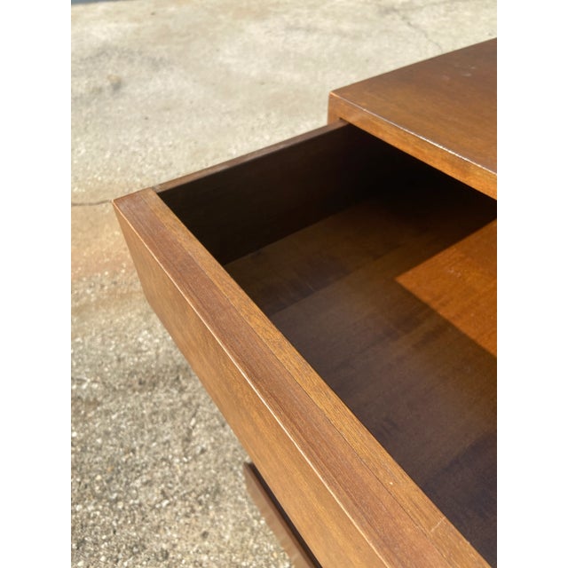 Brown Mid Century Modern Lowboy Dresser | Scandinavian Style by Arne Wahl Iversen For Sale - Image 8 of 12
