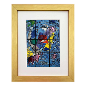 Marc Chagall Framed Lithograph Jerusalem Windows Cover 1962