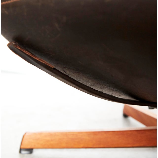 Set of MS-68 Swivel Lounge Chair and Ottoman from Madsen & Schübell, 1960s For Sale - Image 10 of 18