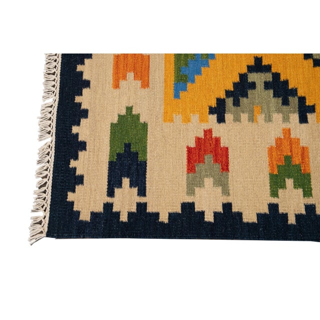 21st Century Modern Kilim Rug 5 '6'' X 8' 1''. For Sale - Image 9 of 11