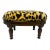 Antique French Footstool, Reupholstered For Sale