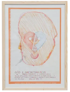 Exhibition Poster attributed to Gaetano Pesce for Bernini, Italy, 2001