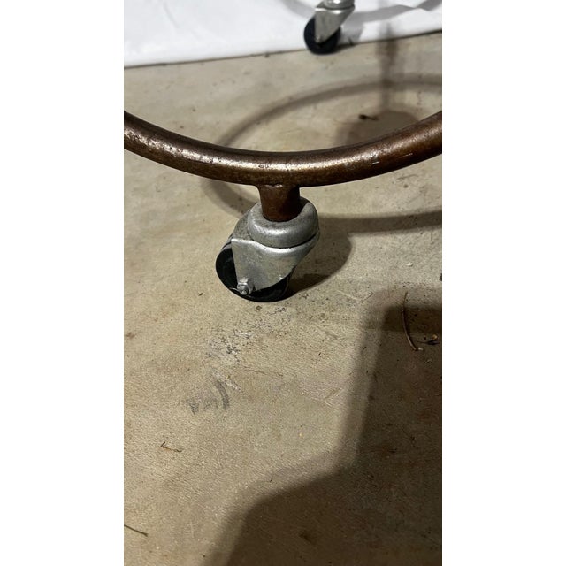 Mid-Century Reproduction French Patisserie Marble Top Table For Sale - Image 9 of 9