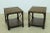 Brown Pair Distressed Wood & Metal Industrial End Tables For Sale - Image 8 of 8