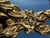Hollywood Regency Mid Century Hollywood Regency Ornate Gold Triple Oval Wall Mirror For Sale - Image 3 of 3
