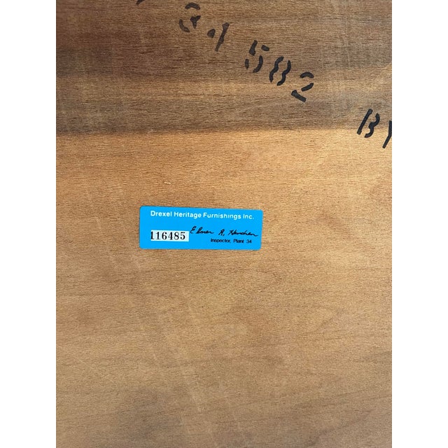 1980s Drexel Heritage French Country Walnut Side Table For Sale - Image 11 of 12