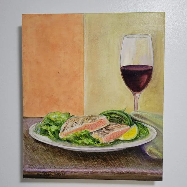 oil painting on 8 ply primed archival mat board. stretcher bar attached on back for hanging. I have always enjoyed...