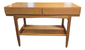 Kofod Larsen Style Wood Console by Ethan Allen