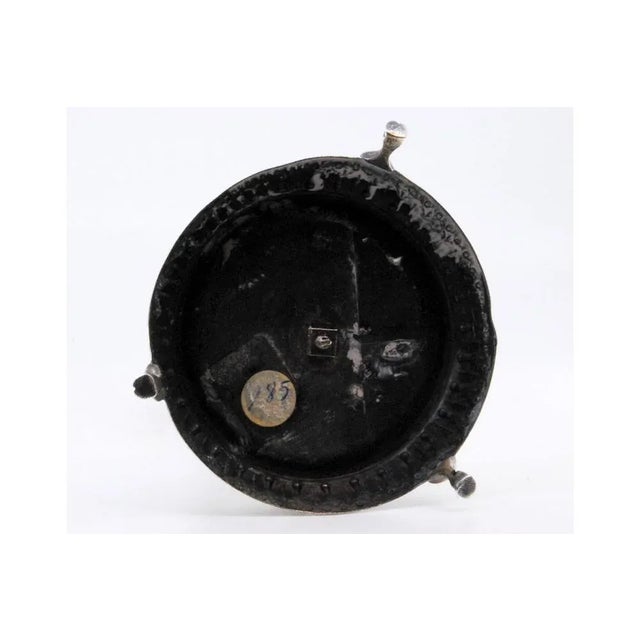 Silver Silver Toothpick Holder with Flowers, Palmettes Chalice and Round Base with Feet For Sale - Image 8 of 10