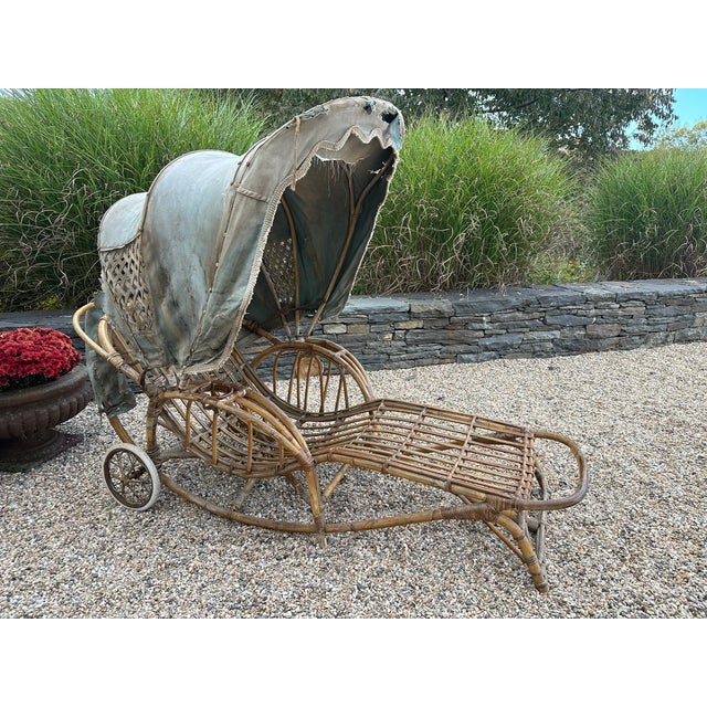 1920s Bentwood Caned Chaise From the Estate of Chauncey Stillman - Unmolested For Sale - Image 14 of 18