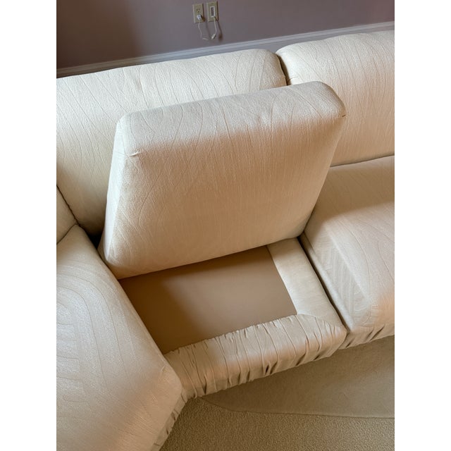 Vintage Postmodern Fully Upholstered Sculptural Sectional For Sale - Image 10 of 11