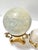 1980s Stone Marble Spheres Balls on Brass Pedestal - Set of 3 For Sale - Image 4 of 9