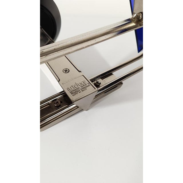 Metal Italian Post Modern Sconce attributed to Perry A. King & S. Mirand for Arteluce, 1980s For Sale - Image 7 of 18