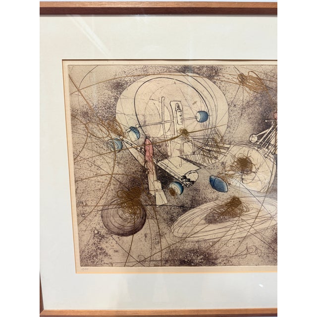 Roberto Matta "Look at the Heart of the World" Circa 1965 Etching 2/50 For Sale - Image 10 of 10