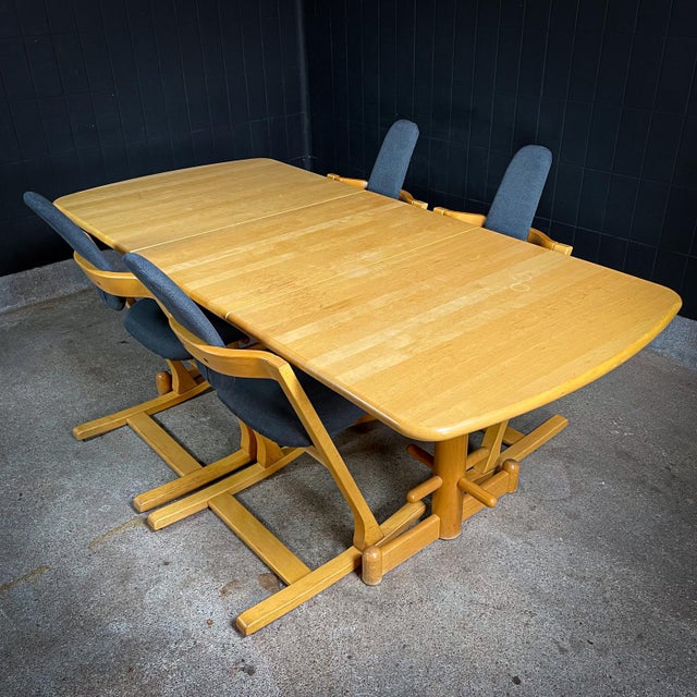 Vintage Stokke Pendulem Dining Room Set, Set of 5 For Sale - Image 16 of 16