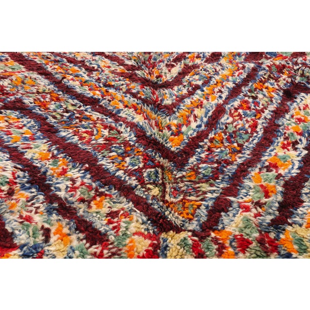 Mid 20th Century Vintage Beni M'Guild Moroccan Rug, 06'03 X 13'05 For Sale - Image 5 of 10