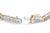Indulge in the epitome of luxury with this exquisite diamond bracelet. The 14k two-tone gold perfectly complements the 180...