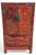 Wood Mid 19th Century Set of 4-Piece Antique Chinese Red Lacquer and Gilt-Painted Cabinets For Sale - Image 7 of 12
