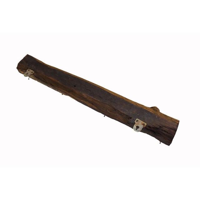 Antique Wood Handcarved Wall Coat Rack, 1890s For Sale - Image 10 of 15