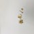 Contemporary 18k yellow Gold "3 Leaf Clover" Diamond earrings For Sale - Image 3 of 7