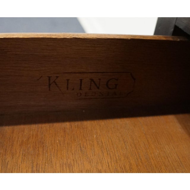Kling Colonial Solid Pine Rustic Americana 26" Cabinet Nightstand 32-5016-205 For Sale - Image 10 of 15