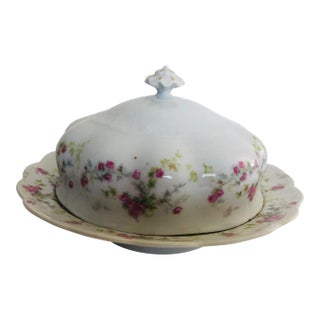 1900�s m.z. Austria Porcelain Lidded Butter Dish For Sale