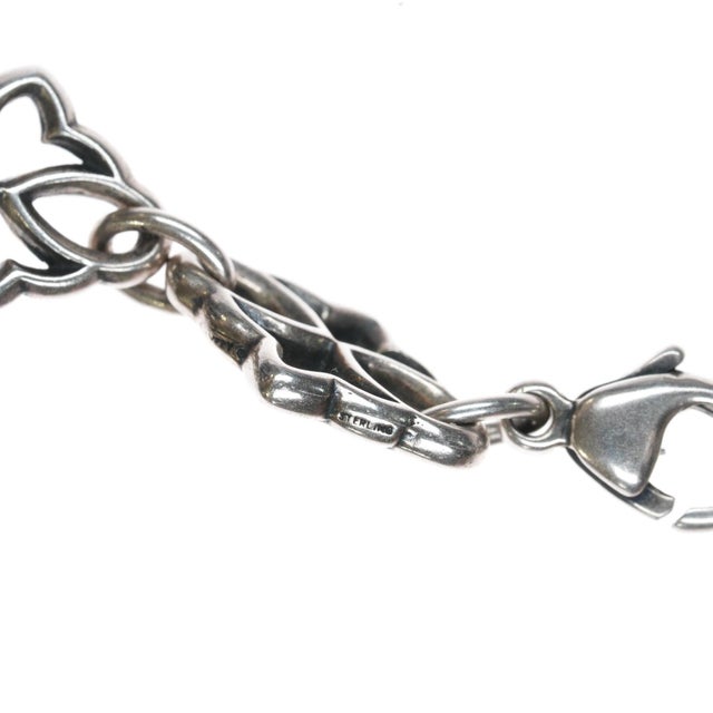 Late 20th Century Retired James Avery link bracelet in sterling For Sale - Image 5 of 9