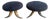 Pair of 1940s Horn Stools Western Decor Black Forest Style For Sale
