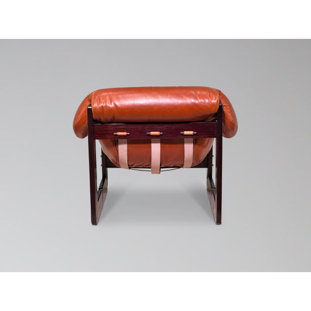 Restored Percival Lafer Mp-97 Rosewood and Leather Lounge Chair For Sale In Milwaukee - Image 6 of 14