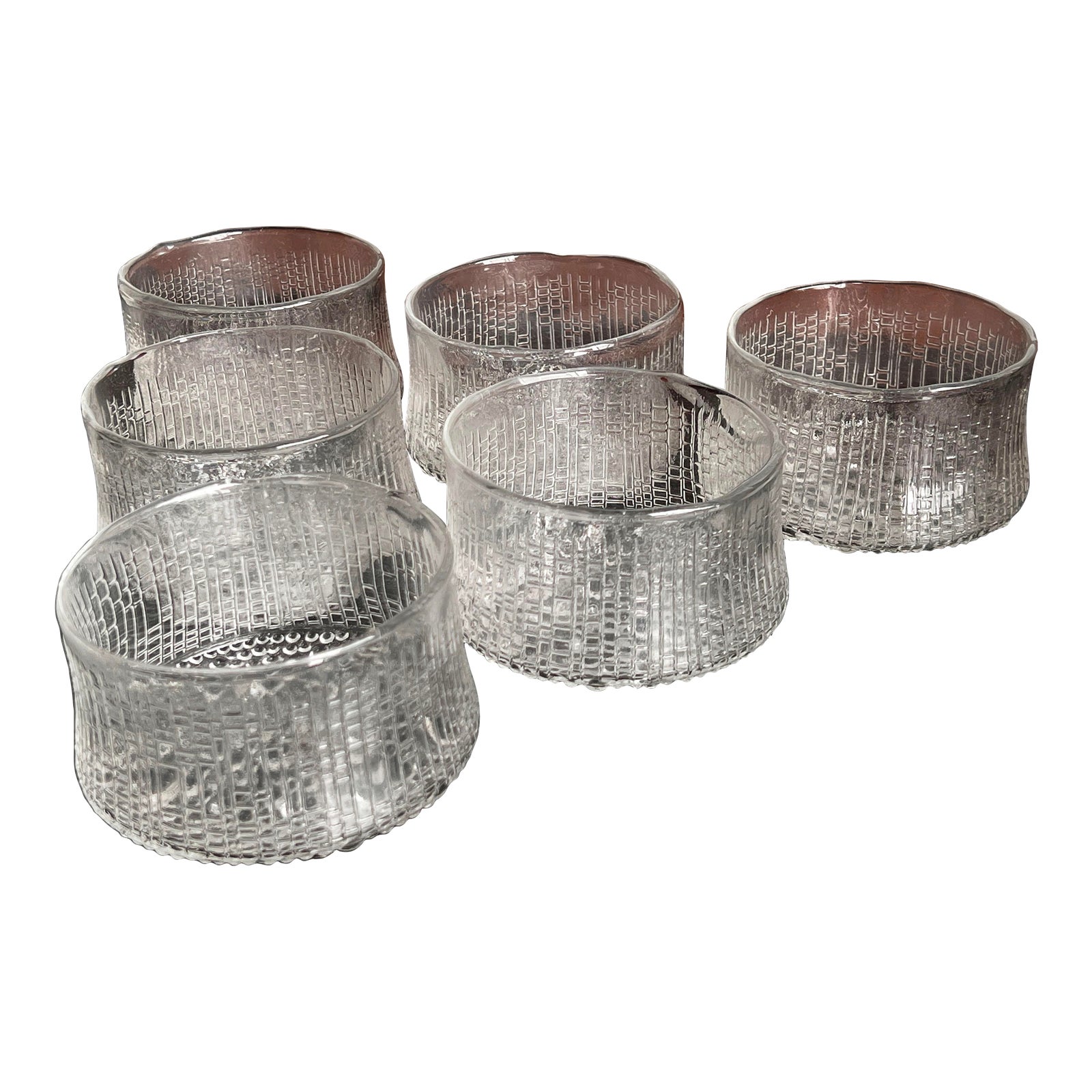 Vintage Scandinavian Modern Tapio Wirkkala for Iittala 'Ultima Thule' 4.25" Bowls - Set of 6