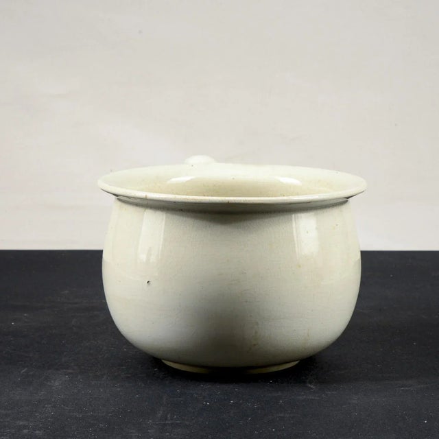 White Ceramic Vase by S. C. Richard, 1920s For Sale - Image 3 of 9