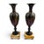French Spelter Amphora Vases with Cherub Relief, 19th Century, Set of 2 For Sale - Image 6 of 18