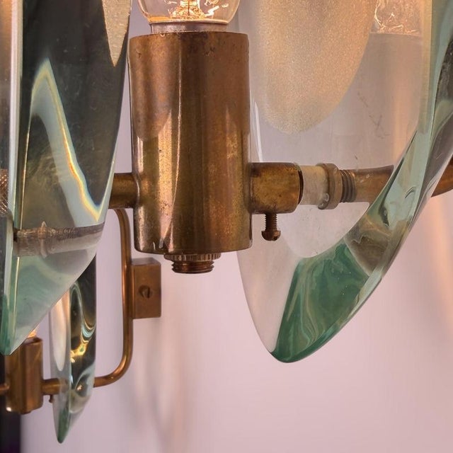 Model 2093 Wall Lights in Brass by Max Ingrand for Fontana Arte, 1960s, Set of 2 For Sale - Image 14 of 18