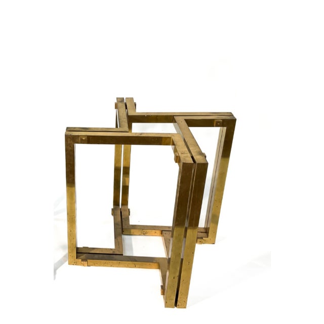 Dining Table with Brass Base and Round White Marble Top, 1960s For Sale - Image 6 of 18