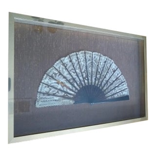 Vintage Sicilian Hand Fan For Sale