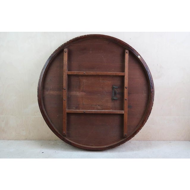 Large Antique Round Bleached Table, 1835 For Sale - Image 8 of 9