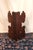 Gothic 1920s Folk Art Dark Walnut Corner Shelf With Gothic Floral Details For Sale - Image 3 of 15