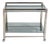 Chromed Steel Serving Cart Side Table, 1970s For Sale