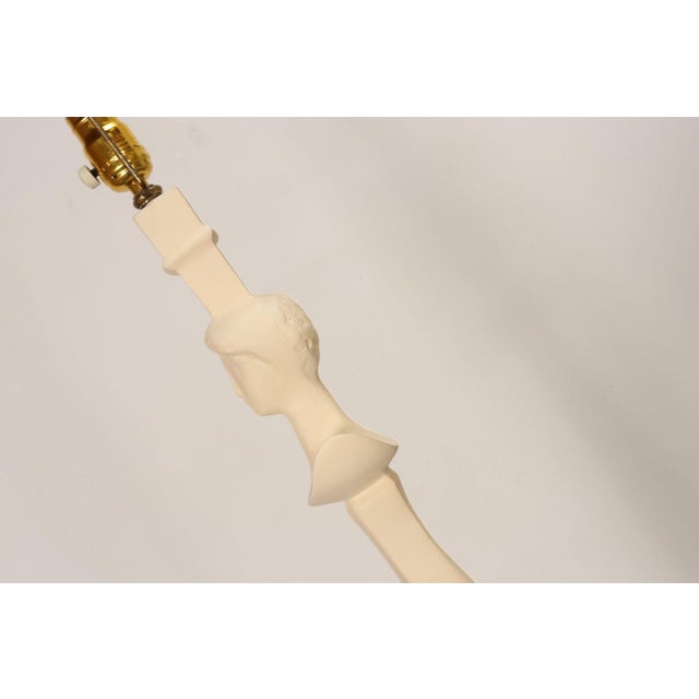 Vintage Figural Resin ‘Tête De Femme’ Caryatid Floor Lamp After Giacometti For Sale - Image 11 of 18