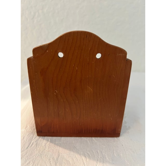 Mid-Century Wood Golden Rooster Salt Box For Sale In West Palm - Image 6 of 6