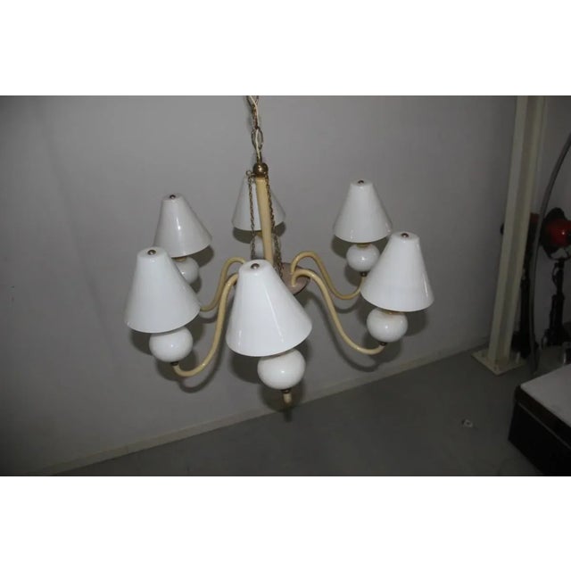 Murano Glass Chandelier, 1940s For Sale - Image 11 of 17