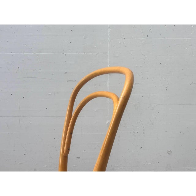 Beige Vintage Bentwood Chair with Viennese Caning from Thonet, 1981 For Sale - Image 8 of 9